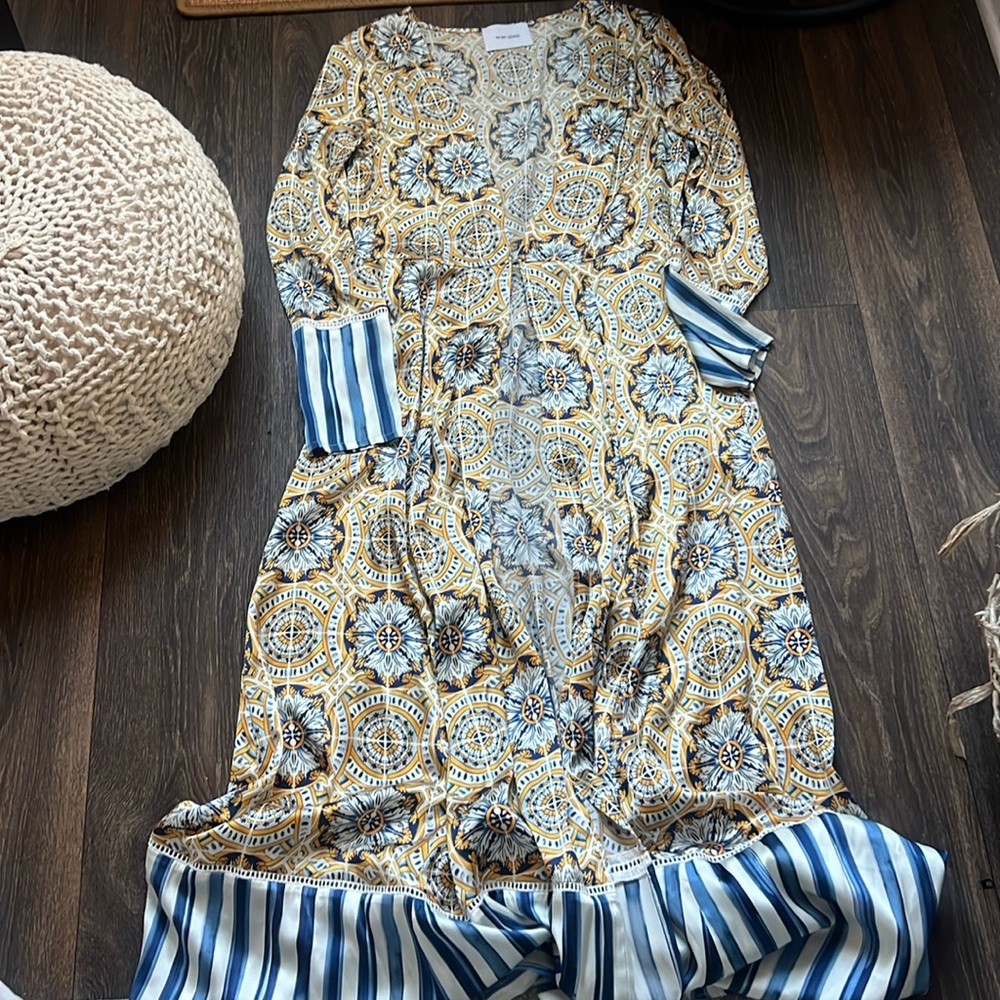 We Are Leone Printed Kimono